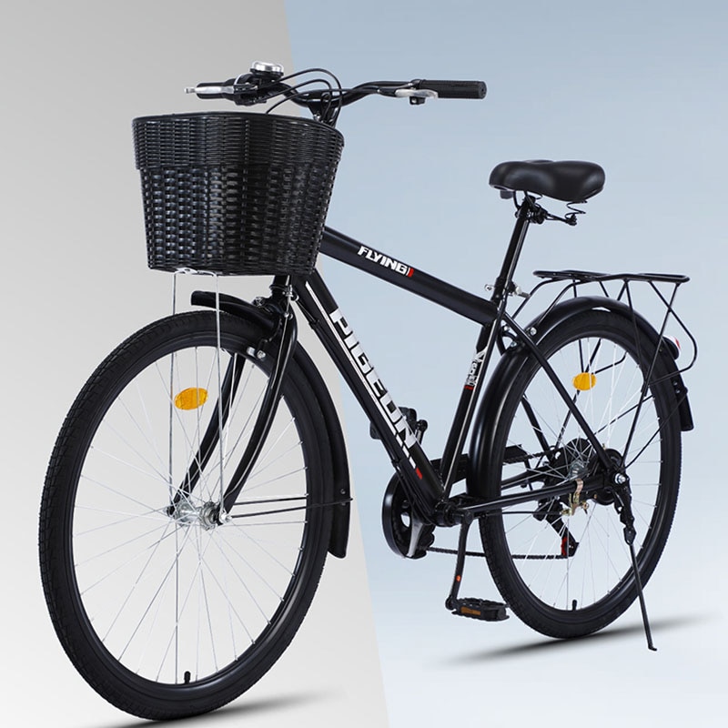 빈티지 도시 자전거 장식 여성 도로 성인 균형 커플 바구니 자전거 기어 시프터 장식, 자전거 야외 스포츠